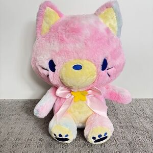 Cotton Candy Animal Plush - Cat Pink 13" | NWT